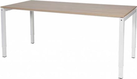 Verstelbaar bureau - Slinger 200x80 Havana Kersen - wit frame