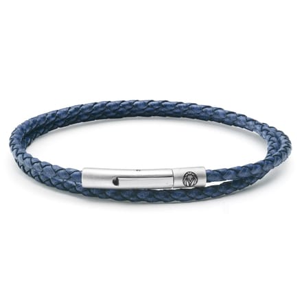 Lucleon - Heren - Leer Armband - Blauw