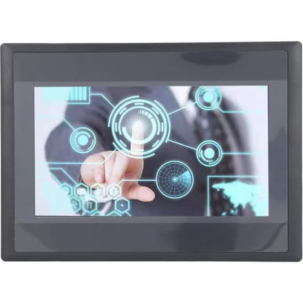 Écran Tactile PLC 7 Pouces TFT LCD 12 Entrées 8 Sorties Panneau d'Affichage IHM Industriel pour FX3U 20 40 48MRT DC4V 1A