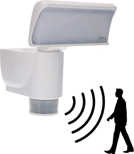 Proventa Outdoor LED Schijnwerper met bewegingssensor - Detecteert & volgt beweging - Wit - Schijnwerpers