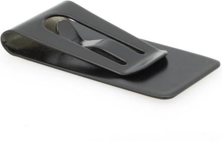 Geldclip Stainless Zwart - 5,5x2,5cm