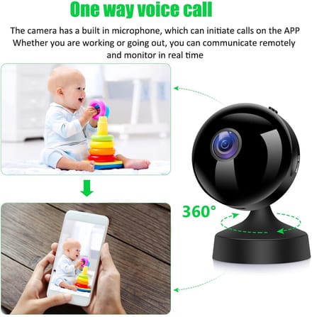 Allecto - Draadloze Wifi Camera - Oplaadbare Batterij - Beveiliging