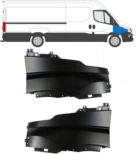 Voorste spatbord voor Iveco Daily 2014-2019 / Links + Rechts / Set