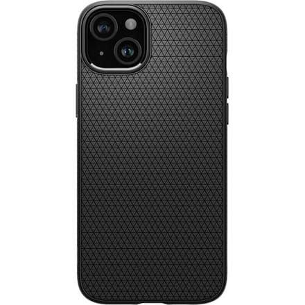 Spigen Liquid Air Hoesje voor de Apple iPhone 15 Plus - Back Cover Flexibel TPU Matte Zwart