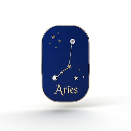 Pinets Horoscope - Prijspeld - Baran (Aries) Sterrenbeeld - 14K Goud - B1235