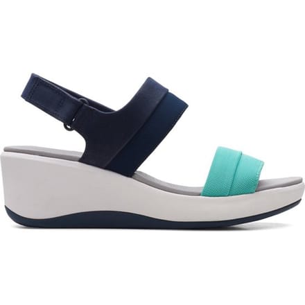 Clarks Step Cali Muir - maat 39 - Navy Combi - Vrouwen