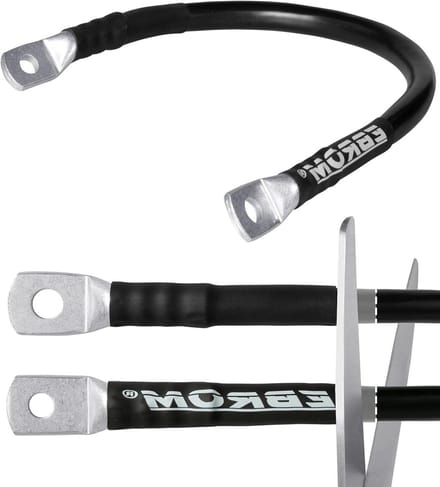 Accukabel Set - Stroomkabel Batterij - Voertuig Energie - Klaar Gemonteerd - 95 mm² M12 - Zwart