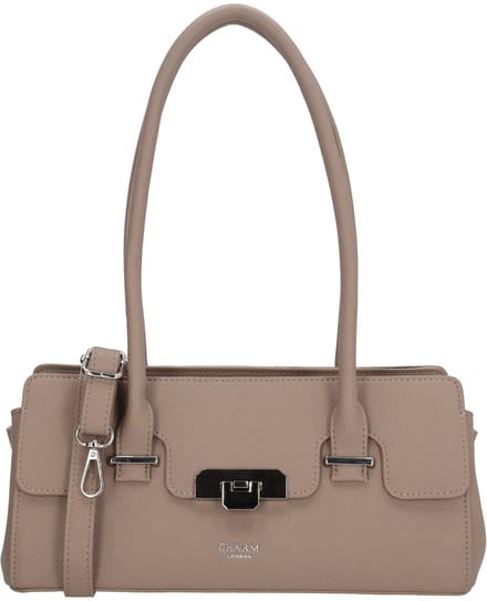 Charm London Soho Schoudertas - Crossover - Crossbody - Dames - Lichttaupe