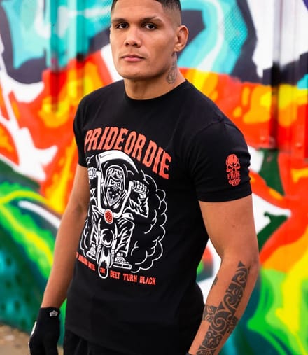PRiDE or Die T-Shirt Keep on Rolling Zwart - S