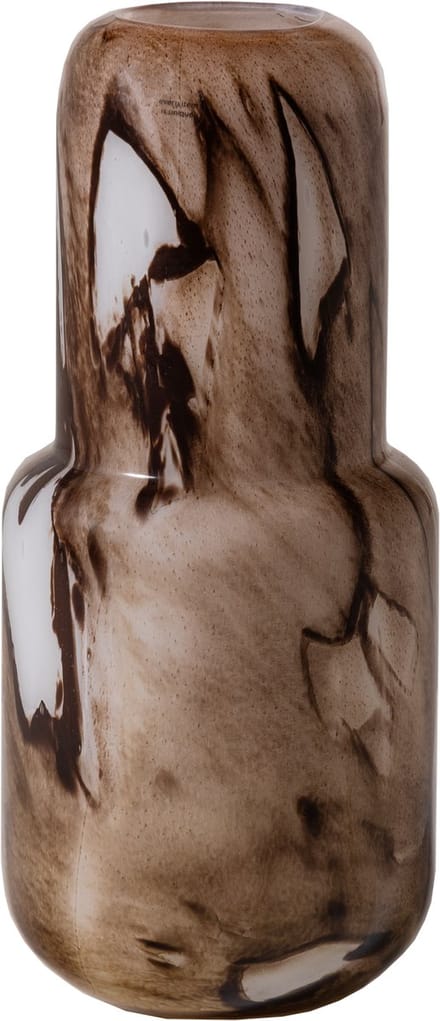 WOOOD Monika Vaas - Handgevormd - Glas - Bruin - 36x16x16