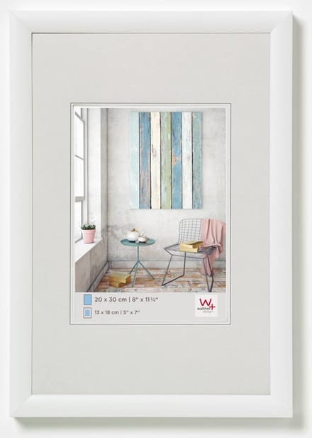 walther+ design KP030W Wissellijst Papierformaat: 20 x 30 cm (b x h) 20 cm x 30 cm Wit