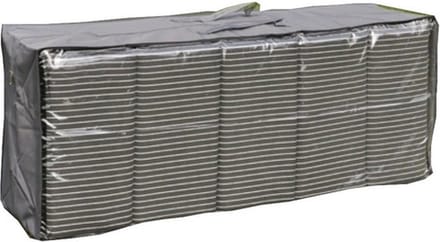 Tuinkussen beschermhoes/opberghoes - waterafstotend - polyester - 125 x 32 x 50 cm