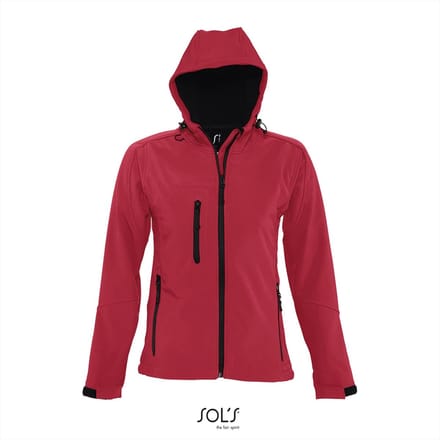 SOL'S Women´s Hooded Softshell Jacket Replay L849 - Pepper Red - L