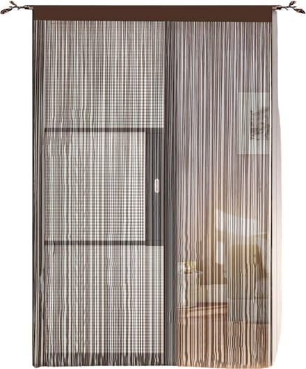 CRLYN® Deurgordijn Kralen - Macrame - Bruin - 90x200cm