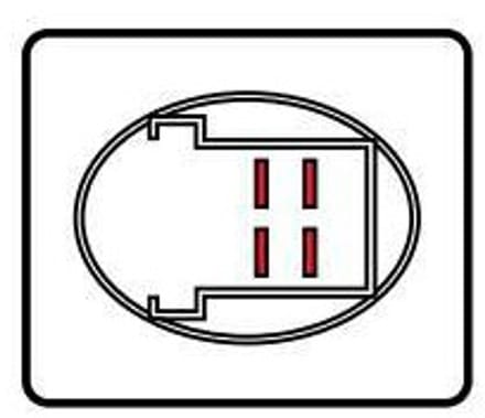 Knipperlicht 4 PIN, knipperlichtrelais - 12V - 3A