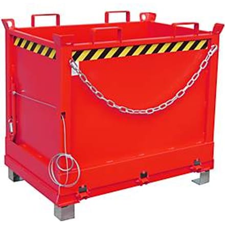 Bodemklepcontainer FB 750, rood