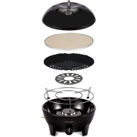CADAC Dometic - Glamp Chef 40 - Luxe Gas BBQ - Pizzasteen - Percolatorhouder - Pandrager
