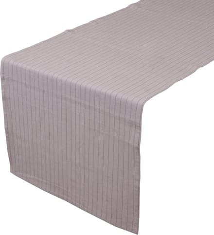 Pinstripe Tafelloper zilver grijs 50x140cm