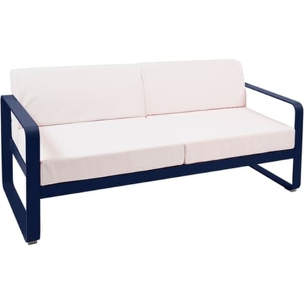 Fermob - BELLEVIE 2-zitsbank - 92 abyssblauw - 81 witgrijs