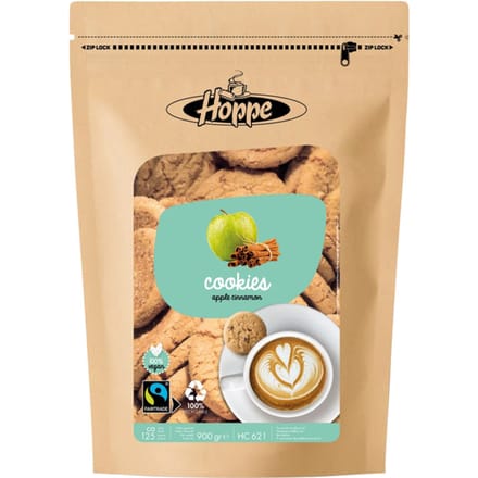 Koekjes Hoppe Cookies fairtrade appel kaneel circa 125stuks