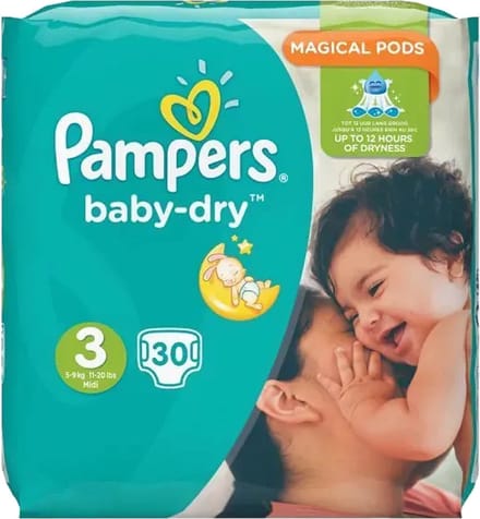 Pampers Baby Dry Luiers Maat 3 - 30 Luiers