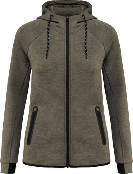 PROACT® Damesjas met capuchon performance PA359 - Light Khaki Heather - L
