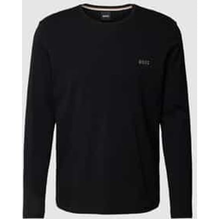 Shirt met lange mouwen en labelstitching, model 'Mix&Match'