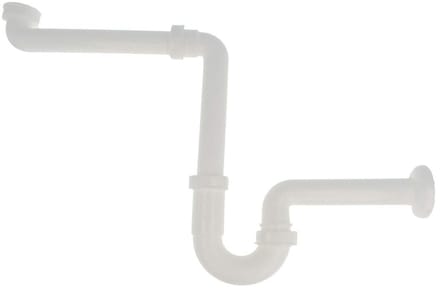 Teakea - Ruimtebesparende sifon wit Ø 32 mm - met geurafsluiting
