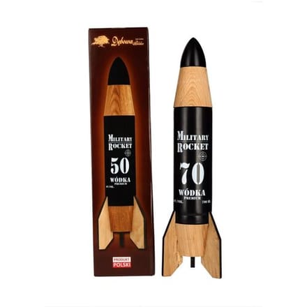 Debowa Wódka Military Rocket 70 Premium 40% Vol. 0,7l in geschenkverpakking