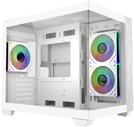 Cooler Master Elite 481 Wood - Case - Tower - Wit