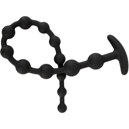 Black Velvets Anal Beads Silic
