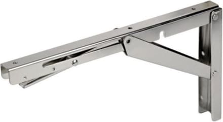 Tafelbladhouder Klapbaar - 60 kg - Rvs 304 - Inklapbare plankdrager - Klapbare schapdragers