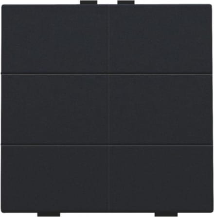Niko Home control zesvoudige drukknop black coated - 161-51006