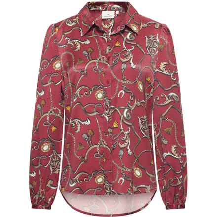 Hv Society - Blouse - Burgundy - S (36)