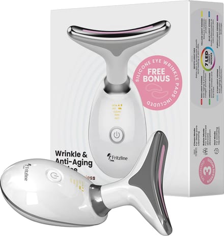Fritzline Huidverjongingsapparaat - 7 LED Kleurentherapie - Inclusief Set Eye Pads