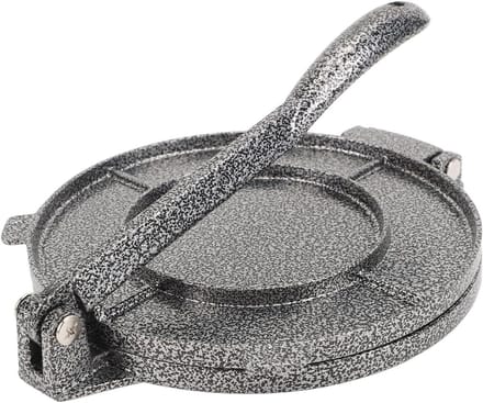 Tortilla Pers - Empanada Maker Roti Maker - Platbrood Maken - Ergonomisch Handvat - 20 x 16 cm - Zilver