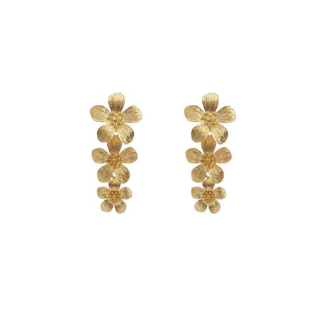 Statement oorbellen - Bloemetjes - Lineaire oorbellen - Bloemen