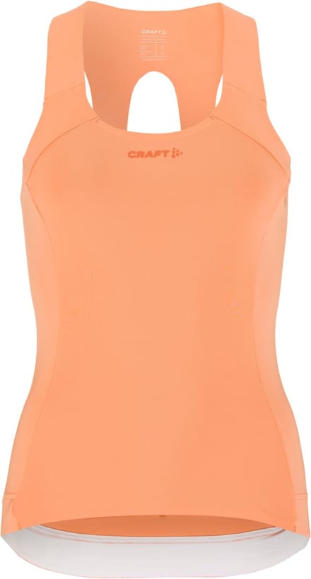 CRAFT ENDUR SINGLET W Dames Sportshirt - APRICOT