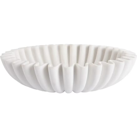 Present Time Schaal Wave - Wit - Ø30cm - Polyresin - Scandinavisch - Woonkamer