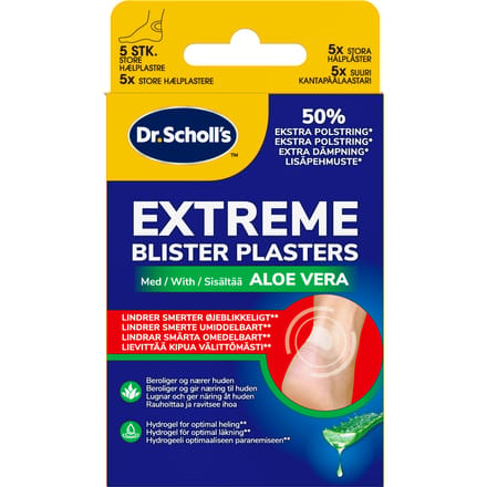 Scholl Extreme Blister Plasters Aloe Vera 5 st