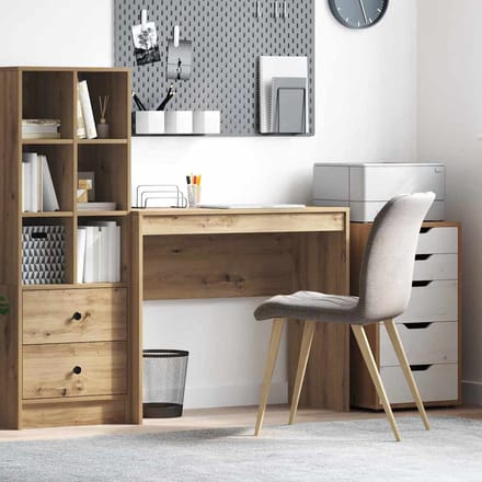 vidaXL - Bureau - Artisan - Eiken - 90 - x - 40 - x - 76 - cm