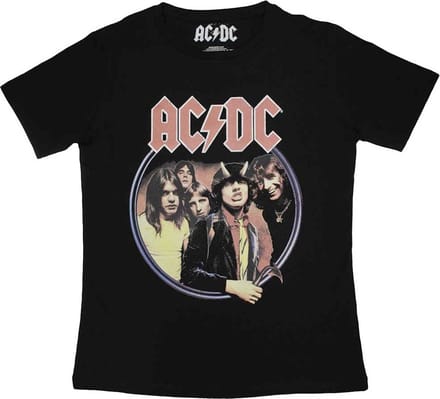 AC/DC - Highway To Hell Circle Dames T-shirt - M - Zwart