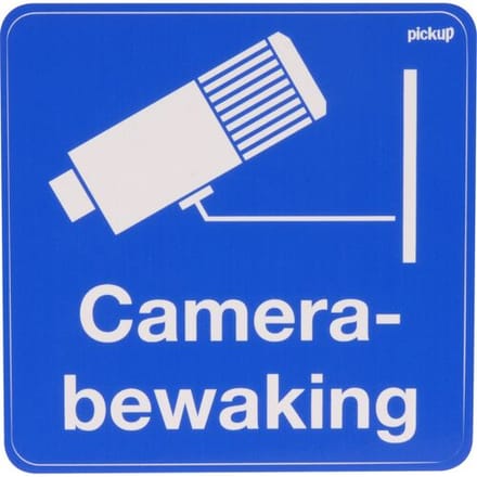 Pickup Pictogram Camerabewaking - 100 x 100 mm