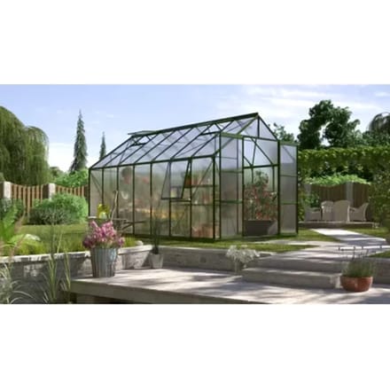Vitavia Tuinkas Jupiter 11500 - Polycarbonaat 4mm - Smaragd - 257x445x248cm