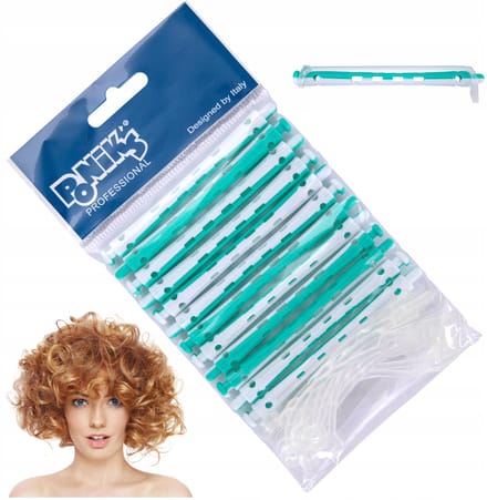 Poniks Haarrollers voor Permanente Krullen - Dunne 6mm - 12 stuks G.Siliconen
