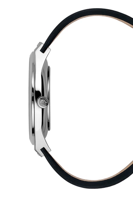 ORPHELIA OR71905 - Horloge - Leer - Zwart - 41 mm