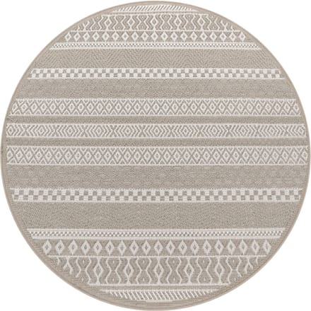 Binnen- en buitenkleed Verona beige 200 cm rond
