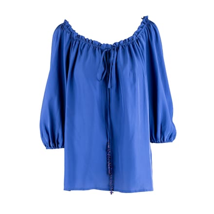 Blumarine top met geplooide hals - jaren '10
