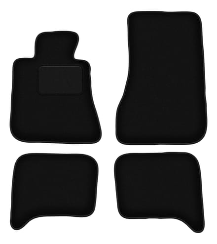 Zwarte veloursmatten voor: BMW 5 E28 sedan (1980-1990)