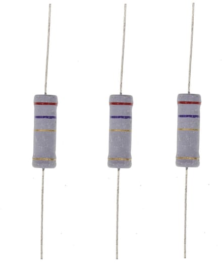 Weerstand Componenten - Metaaloxide Weerstanden - Elektronica Reparatie - 5 Watt Vermogen - 2.7 Ohm - Niet Gespecificeerd